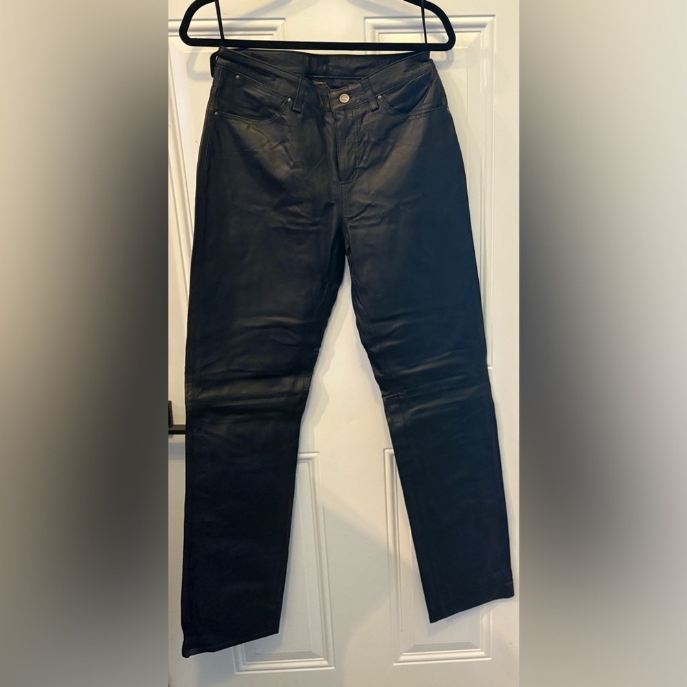 Wrangler Black Leather Pants
